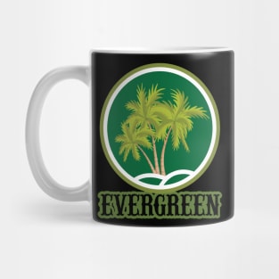 Evergreen Palms Art Design Gift Mug